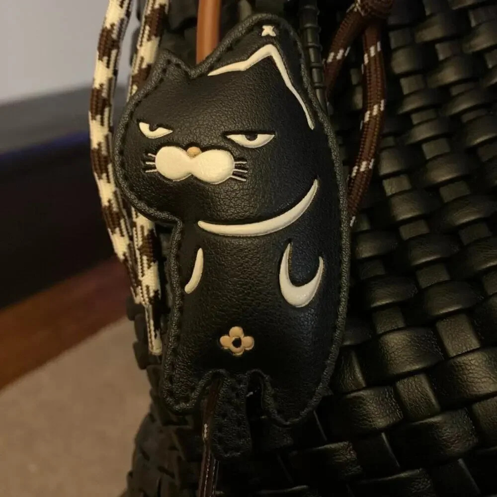 Black Cat Bag Decoration for Handbags, Keychain Accessories for Backpacks, Gift
